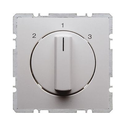 Berker S1 ventilatorschakelaar met draaiknop 2-1-3 alpine wit ral 9010 glanzend