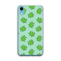 Groene blaadjes: iPhone XR Transparant Hoesje