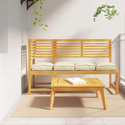Palletkussen voor zitting 4 pcs Crème 40 x 40 x 8 cm