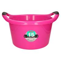 Plastic Forte Afwasbak - 15L - roze - 42 x 40 x 25 cm - met handvatten - teiltje