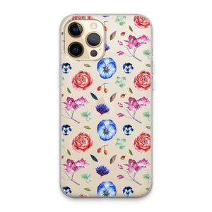Bloemetjes: iPhone 13 Pro Max Transparant Hoesje