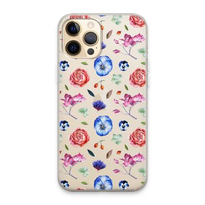 Bloemetjes: iPhone 13 Pro Max Transparant Hoesje