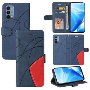 Bi-Color Series OnePlus Nord N200 5G Wallet Case - Blauw