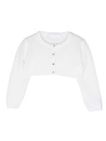 Colorichiari cardigan crop en maille fine - Blanc