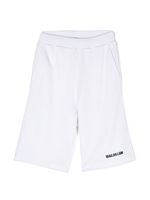 Balmain Kids short en jersey à logo imprimé - Blanc - thumbnail