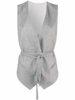 Brunello Cucinelli veston à taille ceinturée - Gris