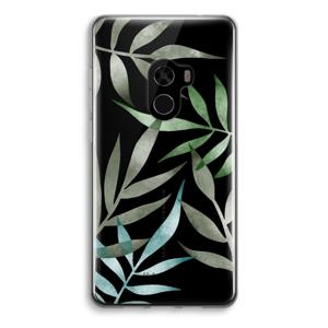 Tropical watercolor leaves: Xiaomi Mi Mix 2 Transparant Hoesje