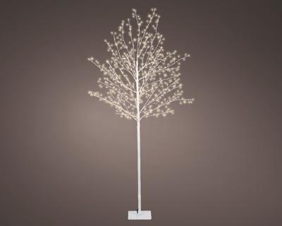 MicroLED boom d30h150 cm wit/wwt kerst - Lumineo
