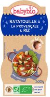 Babybio Ratatouille met rijst 200 gr bio (2 st) - thumbnail