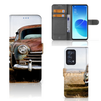 OPPO Reno 6 Pro Plus 5G Telefoonhoesje met foto Vintage Auto