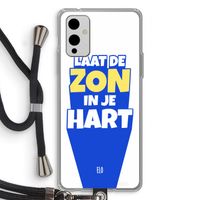 Laat de zon in je hart: OnePlus 9 Transparant Hoesje met koord