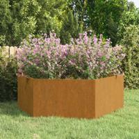 VidaXL Plantenbak roestig 138x120x45 cm cortenstaal