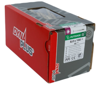 Dynaplus Houtbouwschroef Ar-Bronze Tellerkop deeldraad +Snijpunt Torx TX40 8.0X100/55 | 50 stuks - 0286.08.62601