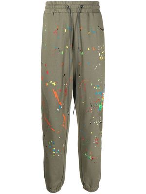Mostly Heard Rarely Seen pantalon de jogging Warped à effet taches de peinture - Vert