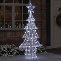 VidaXL Kerstboom met 240 led koudwit 180 cm acryl