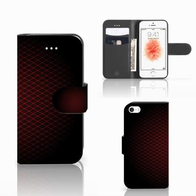 Apple iPhone 5 | 5s | SE | Telefoon Hoesje | Geruit Rood
