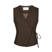 Neo noir - Bruin | Dames | Gilet | Bruin | 44 | regular | Kamst mode