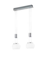 Trio Design hanglamp Madison RVS - 2-lichts 342010207