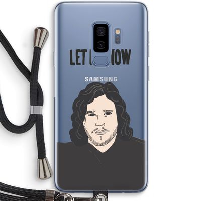 Let It Snow: Samsung Galaxy S9 Plus Transparant Hoesje met koord