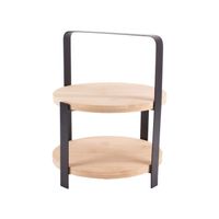 Gusta Etagere / Serveertoren - Bamboe - 27 cm - 2-laags - thumbnail