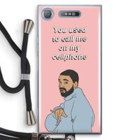 Hotline bling: Sony Xperia XZ1 Transparant Hoesje met koord