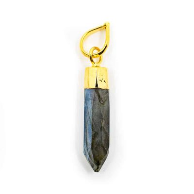 Labradoriet Edelsteen Hanger Punt - 925 Sterling