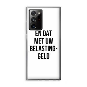 Belastinggeld: Samsung Galaxy Note 20 Ultra / Note 20 Ultra 5G Transparant Hoesje