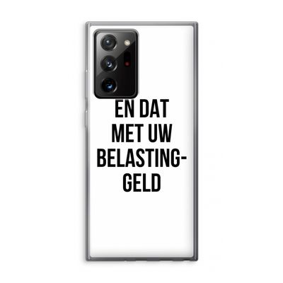 Belastinggeld: Samsung Galaxy Note 20 Ultra / Note 20 Ultra 5G Transparant Hoesje