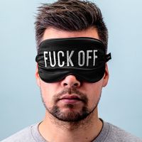 Slaapmasker Fuck Off - Zwart - thumbnail