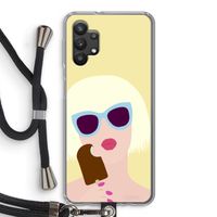 Ice cream: Samsung Galaxy A32 5G Transparant Hoesje met koord