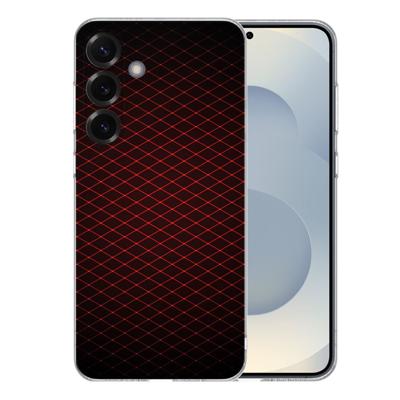 TPU Hoesje Samsung Galaxy S25 Plus - Geruit Rood Backcover TPU Hoesje Samsung Galaxy S25 Plus - Geruit Rood Backcover