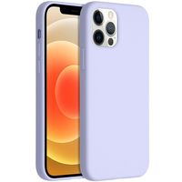 Accezz Liquid Silicone voor Apple iPhone 12 (Pro) Telefoonhoesje Paars Accezz Liquid Silicone voor Apple iPhone 12 (Pro) Telefoonhoesje Paars
