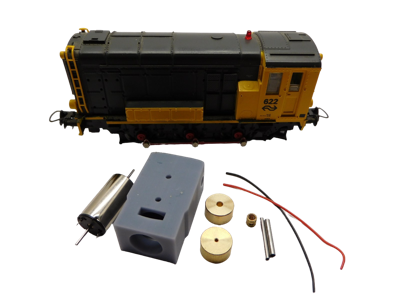 micromotor HR011F motor ombouwset voor Roco NS 500 / 600, Hippel