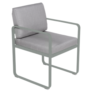 Fermob Bellevie dining armchair tuinstoel Lapilli grey - Off-White