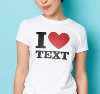 i love T-shirt met naam