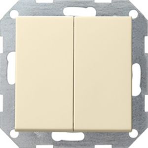 012501  - Series switch flush mounted cream white 012501
