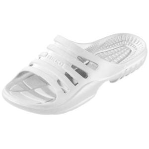 Beco Bad/sauna slippers met voetbed - wit - volwassenen - Badslippers antislip