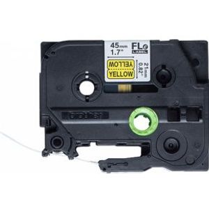 Brother FLE6511 21MMX45MM BLACK ON YELLOW F labelprinter-tape