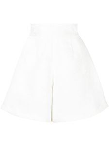 Bambah short taille-haute à fleurs - Blanc