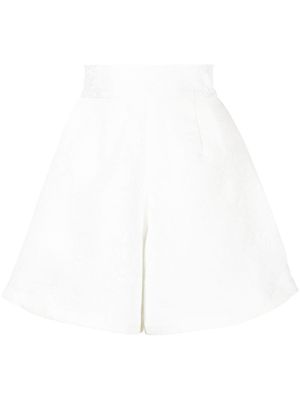 Bambah short taille-haute à fleurs - Blanc