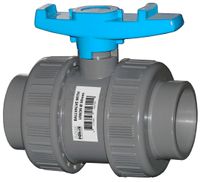 Europond PVC Kogelkraan 40mm Dubbele Wartel voor Efficiënt Waterbeheer in Tuin & Zwembad