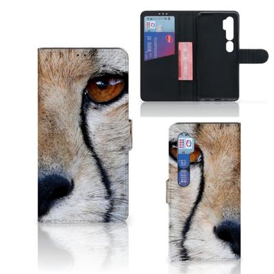 Xiaomi Mi Note 10 Pro | Telefoonhoesje | Met pasjeshouder | Cheetah