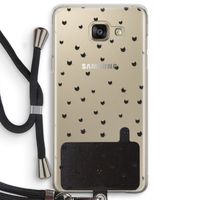 Kleine kattenkopjes: Samsung Galaxy A5 (2016) Transparant Hoesje met koord