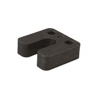 Hogedrukplaat met sleuf 20 70x70 ABS