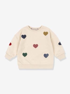 Lou sweater met hartmotieven KONGES SLOJD beige
