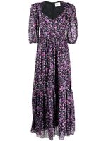 MARANT ÉTOILE robe mi-longue Leoniza à fleurs - Multicolore