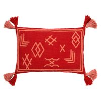 Dutch Decor - ZOLA - Kussenhoes van katoen Aurora Red 40x60 cm - rood - thumbnail