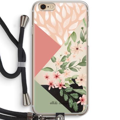 Sweet heaven geometrics: iPhone 6 / 6S Transparant Hoesje met koord
