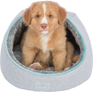 Trixie hondenmand iglo junior lichtgrijs / mintgroen 40x40x27 cm