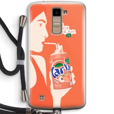 Peach please!: LG K10 (2016) Transparant Hoesje met koord